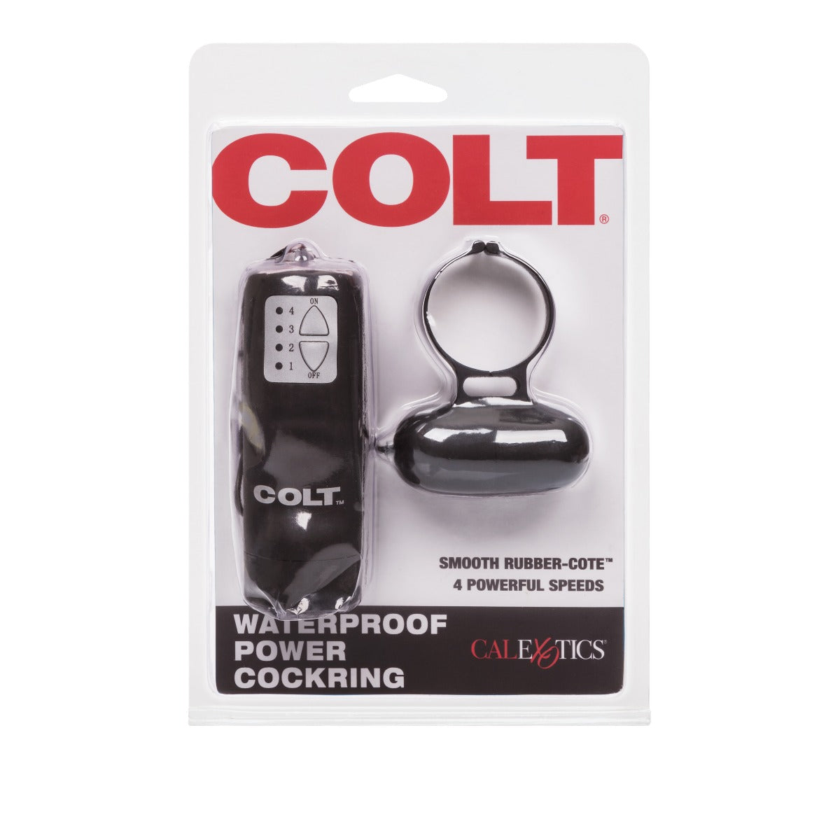COLT Waterproof Power Cock Ring – Rubber-Cote Four-Speed Vibrating Cock Ring > Cock Ring > Vibrating