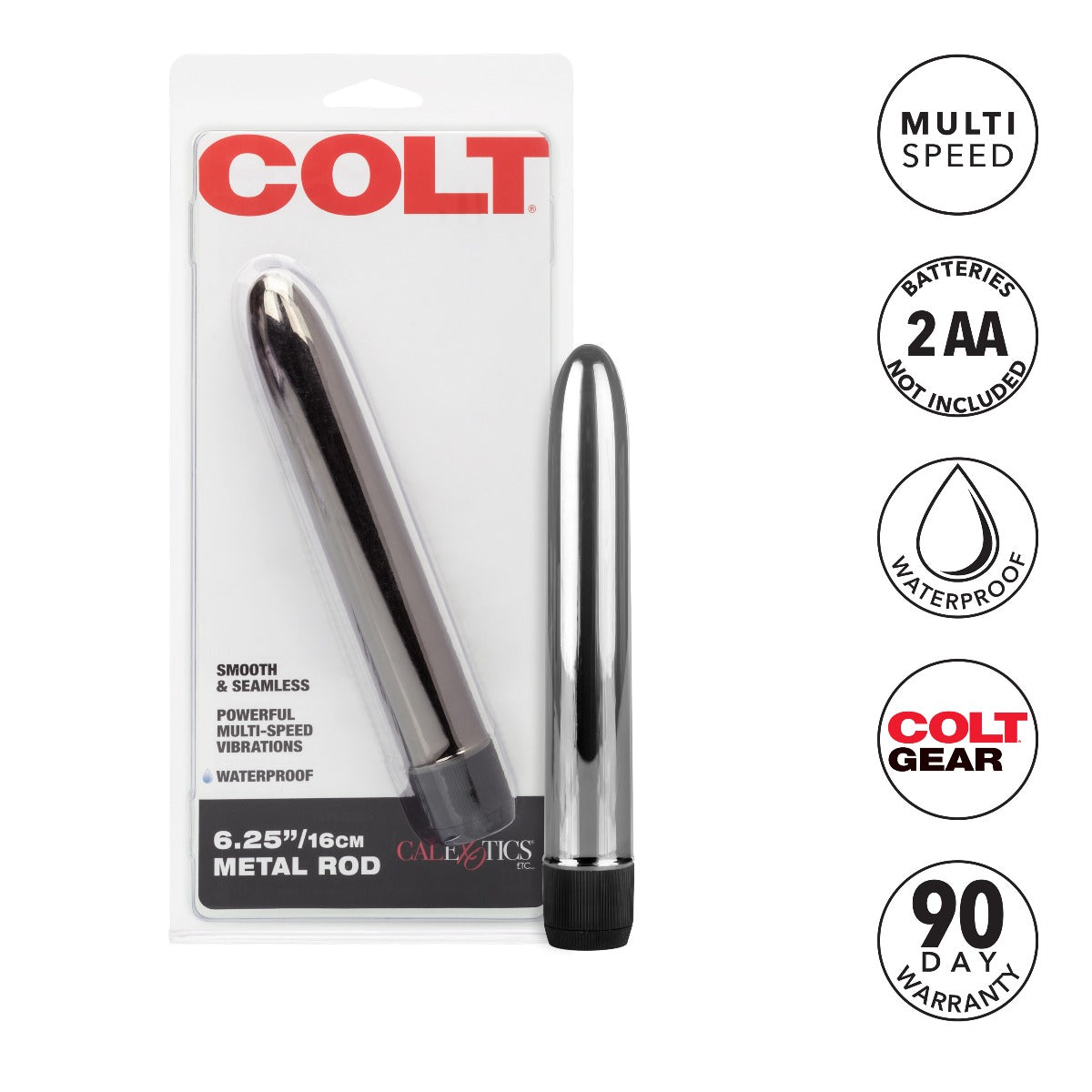 Colt Metal 6.25 Inch Multi-Speed Silver Vibrator – ABS Plastic Seamless Design > Vibrators > Standard Vibrators