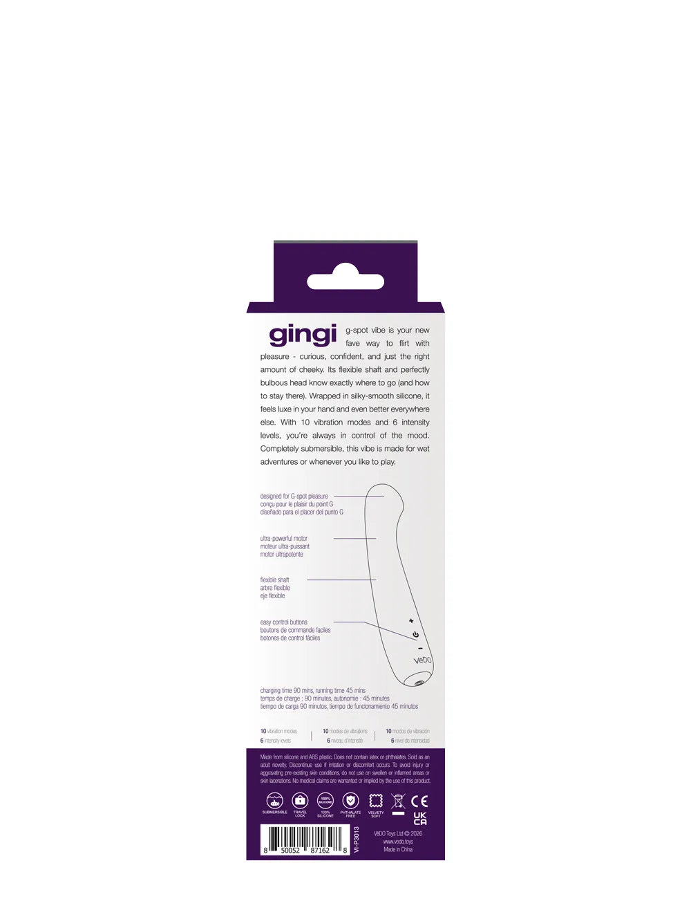 Gingi Rechargeable G Spot Vibrator – Silicone Flexible Shaft Vibrator > Vibrators > G-Spot