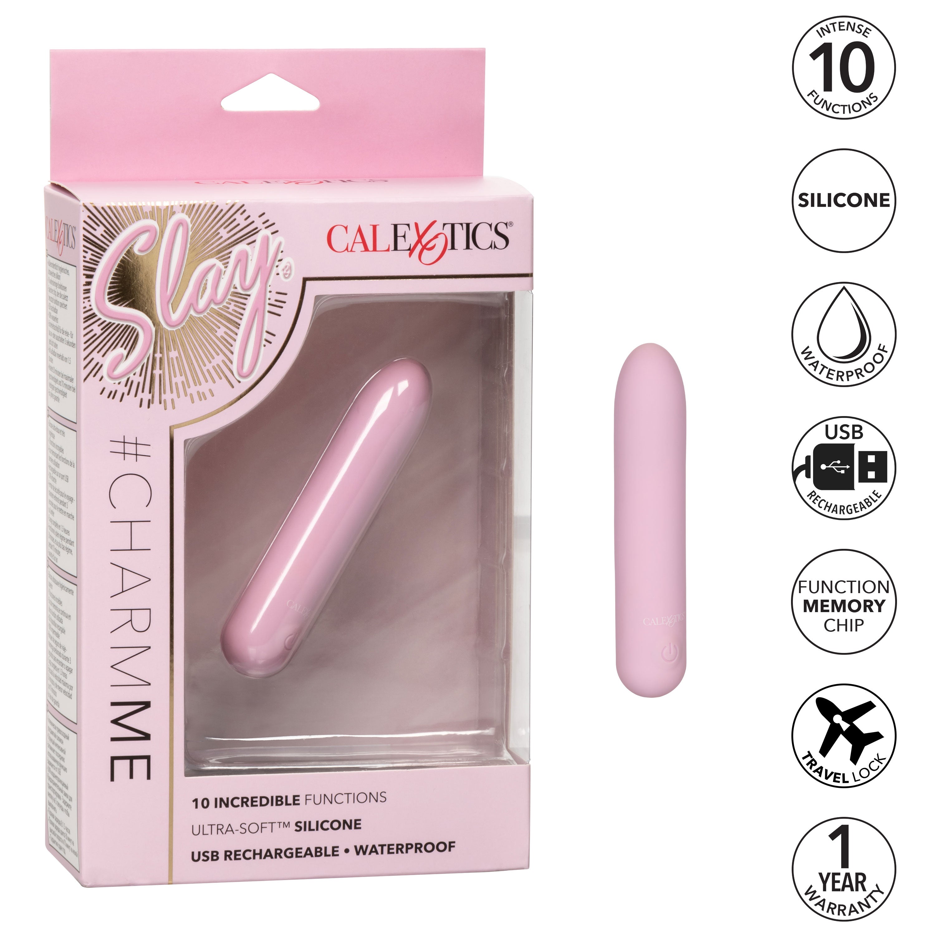 CalExotics Slay Charm Me Flexible Silicone Wireless Vibrator BULLETS