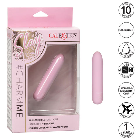 CalExotics Slay Charm Me Flexible Silicone Wireless Vibrator BULLETS