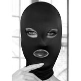 Shots Toys BONDAGE-TOYS Black OUCH! Subversion Mask With Open Mouth -  Hood 7423522576595