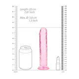 Shots Toys DONGS Pink REALROCK 20 cm Straight Dildo - (8'') Dong 8714273520418