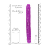 Shots Toys DONGS Purple REALROCK 30 cm Double Dong Glow (12'') 8714273520265