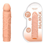 Shots Toys SLEEVES Flesh REALROCK 7'' Penis Extender -  17.8 cm Penis Extension Sleeve 7423522550526