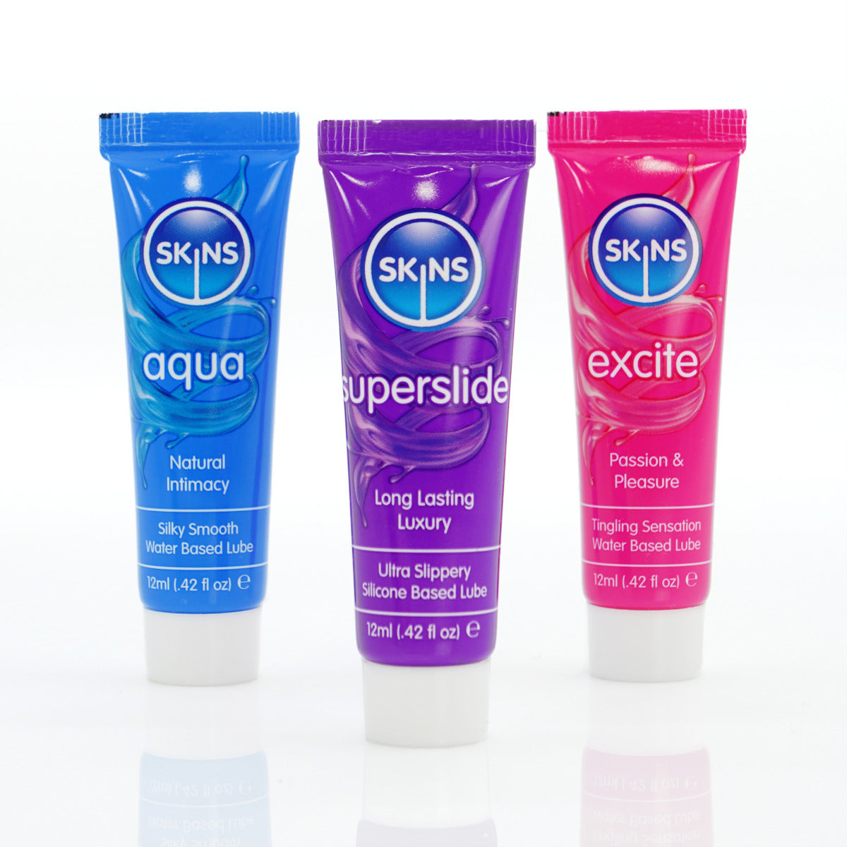 Skins Vital and Fruity Sampler 12ml Tubes 6 Pack – Flavored Lubricant Set > Lube > Flavoured