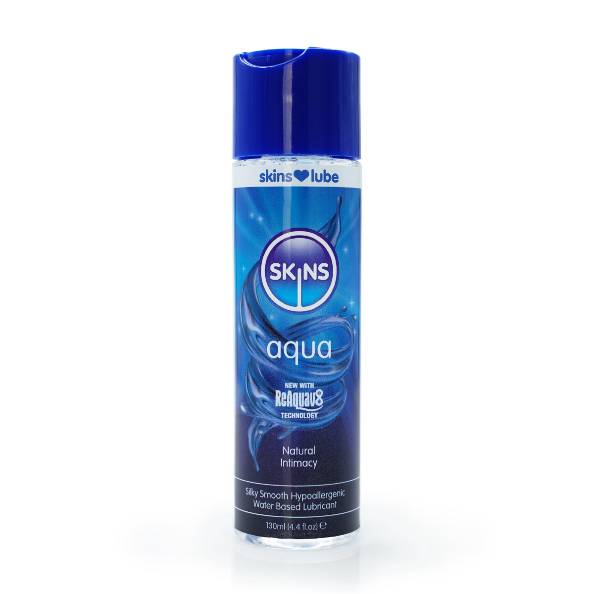 Skins Aqua Water-Based Lubricant – 4.4oz & 8.5oz 4.4oz (130ml) > Lube > Water Based Main image