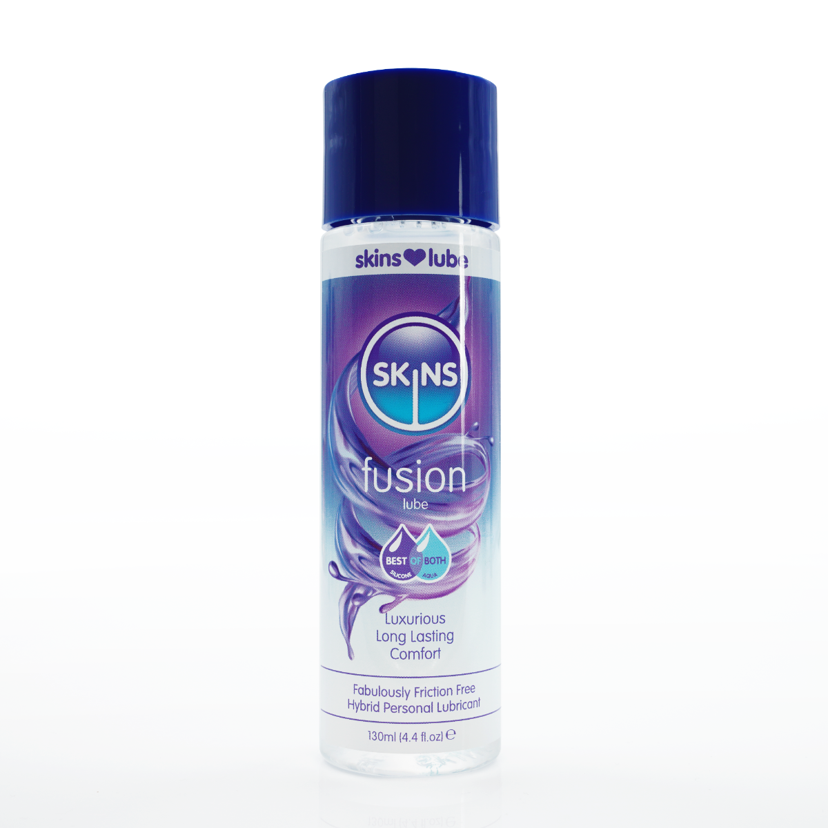 Skins Fusion Hybrid Silicone and Water-Based Lubricant 130ml Bottle > Lube > Hybrid