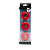 Sport Fucker Adult Toys Red Sport Fucker Chubby Cockring 3 Pack Red 814137021650