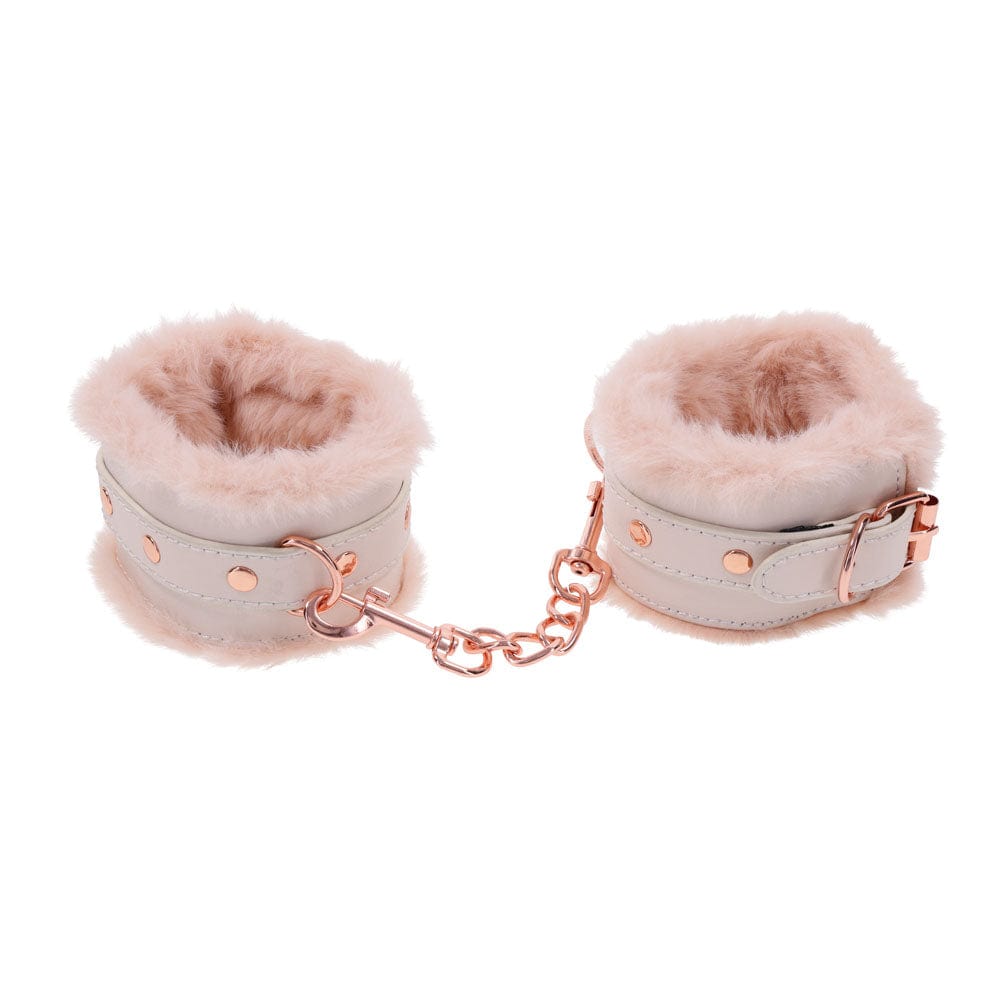 Sex and Mischief Peaches and Cream Fur Handcuffs Restraints