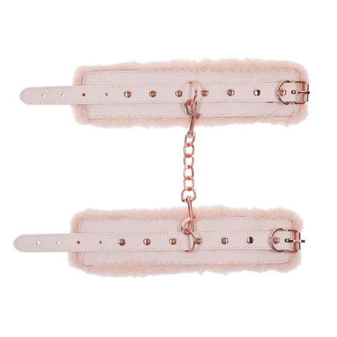 Sex and Mischief Peaches and Cream Fur Handcuffs Restraints