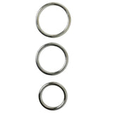 Sportsheets COCK RINGS Chrome Rubber O-ring 4 Pack - Sedeux 646709694036