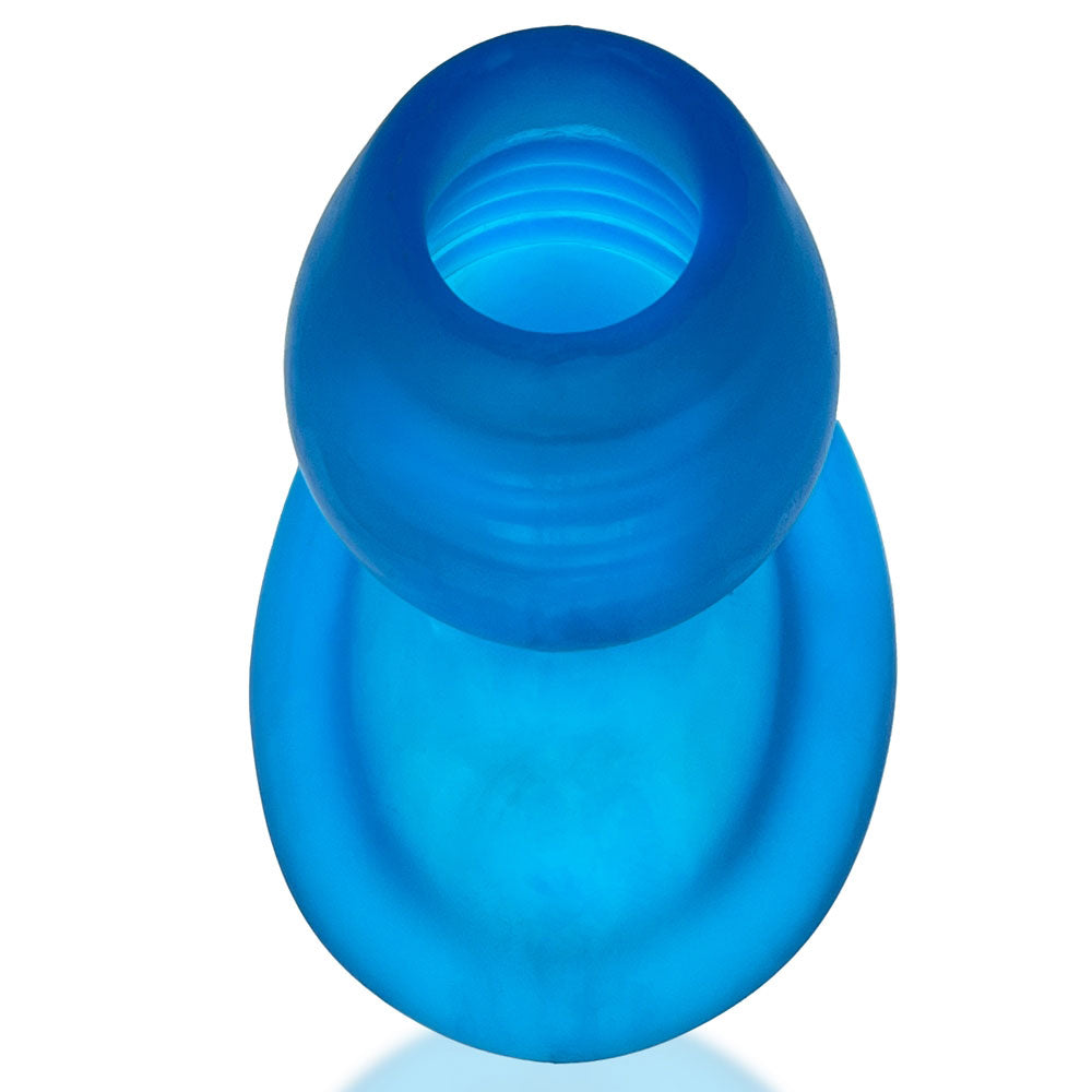 Glowhole Large Blue Butt Plug with LED Light by Oxballs Butt Plugs - Hollow