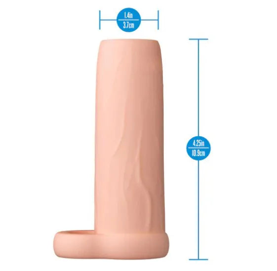 Performance Enhancement Sleeve 4.25 Inch – Soft Flexible Penis Extender Sleeve > Sex Toys For Men > Penis Sleeves