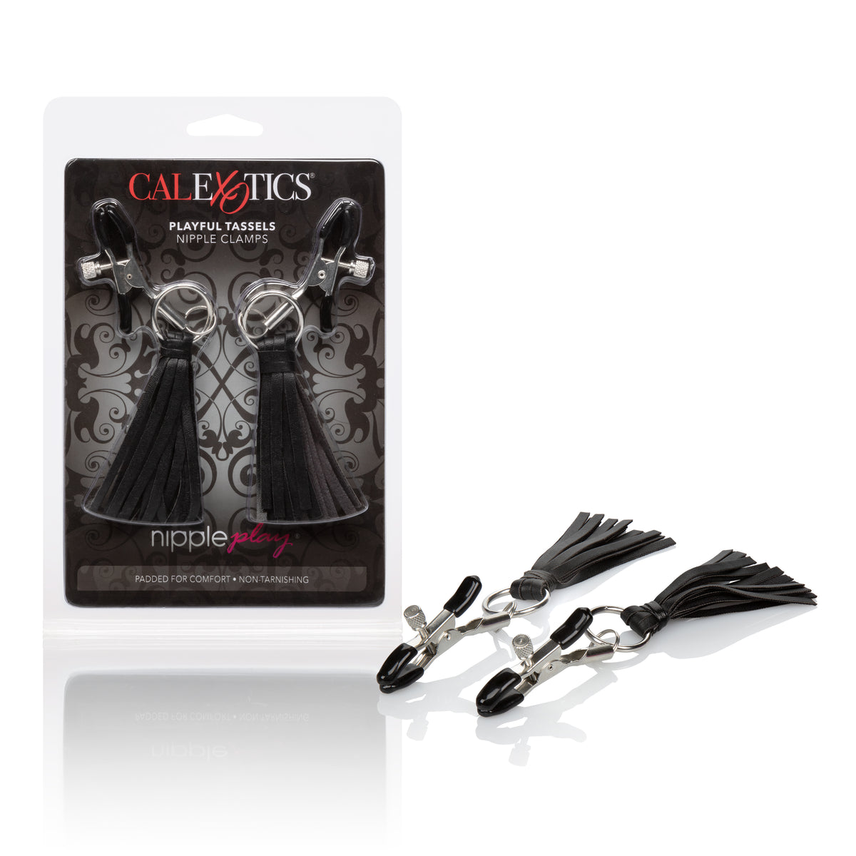 CalExotics Playful Tassels Nipple Clamps – Sensory Adult Intimacy Accessory > Sex Toys > Nipple Clips