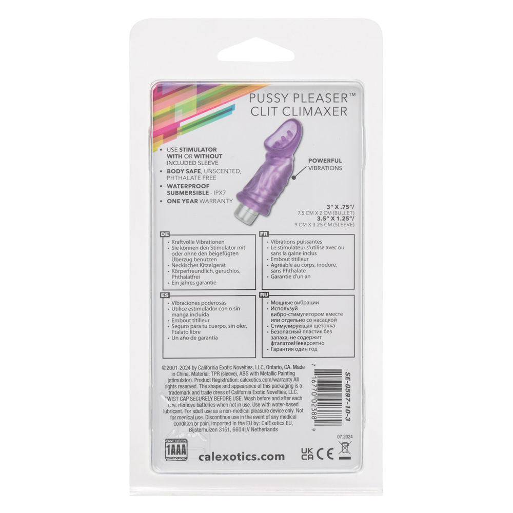 Purple Wireless Clit Stimulator with Multi-Speed Vibrations Suction Stimulator