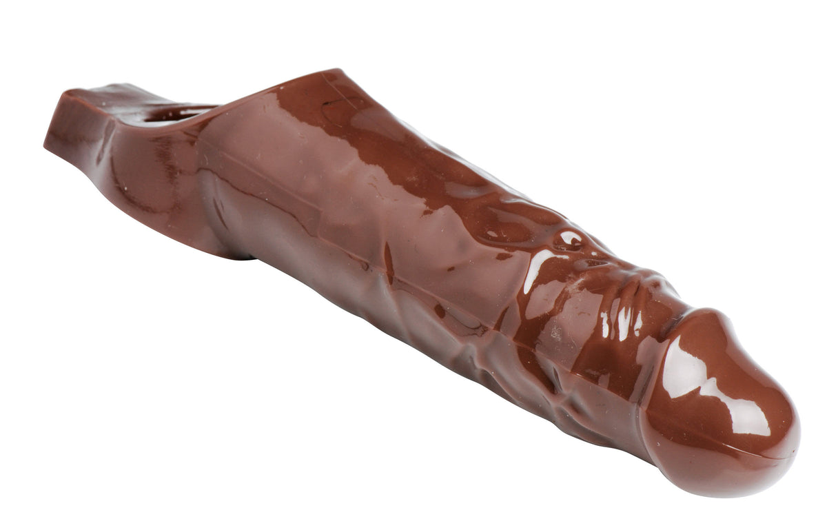 Size Matters Really Ample (Brown) Stretchy Penis Enhancer – Comfortable Penis Enhancer > Sex Toys For Men > Penis Sleeves