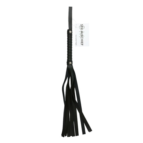 Sex and Mischief Faux Leather Flogger 24 Inches – Sensation Play Accessory > Bondage Gear > Whips & Floggers