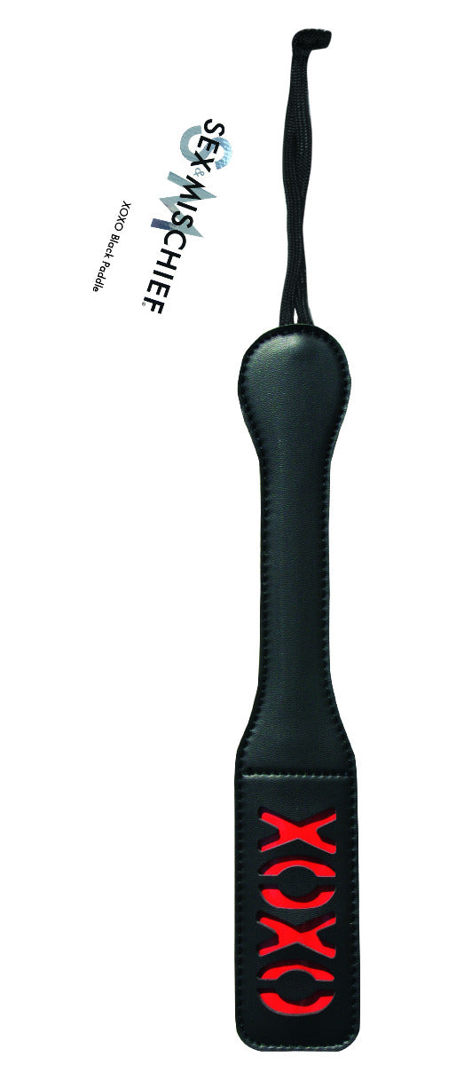Sex & Mischief XOXO Vinyl Paddle 30 cm Length Includes Matching Wrist Strap Paddle > Bondage Gear > Paddles