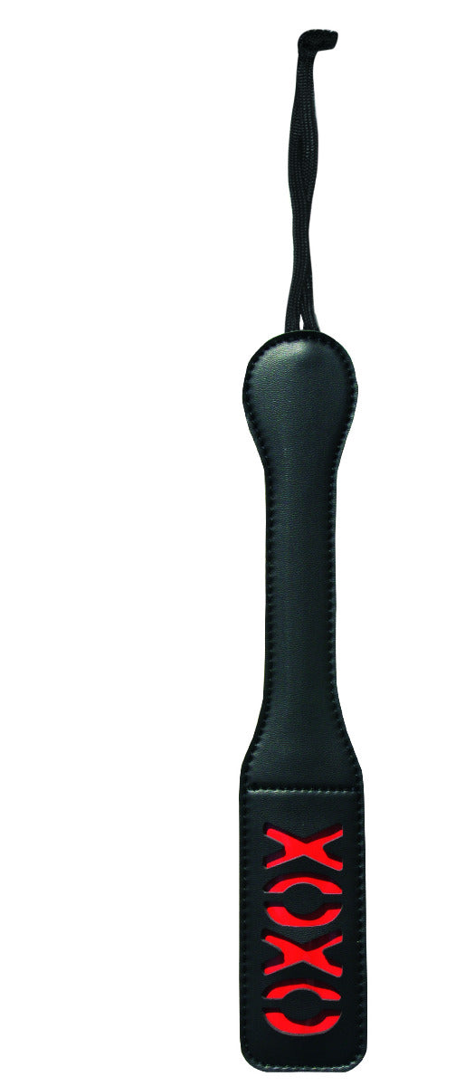 Sex & Mischief XOXO Vinyl Paddle 30 cm Length Includes Matching Wrist Strap Paddle > Bondage Gear > Paddles