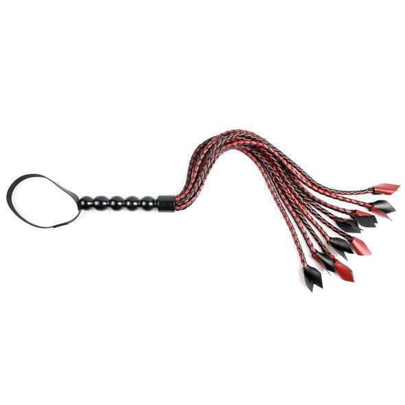 Sportsheets Saffron Braided Flogger – Faux Leather Impact Toy > Bondage Gear > Whips & Floggers