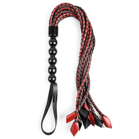 Sportsheets Saffron Braided Flogger – Faux Leather Impact Toy > Bondage Gear > Whips & Floggers