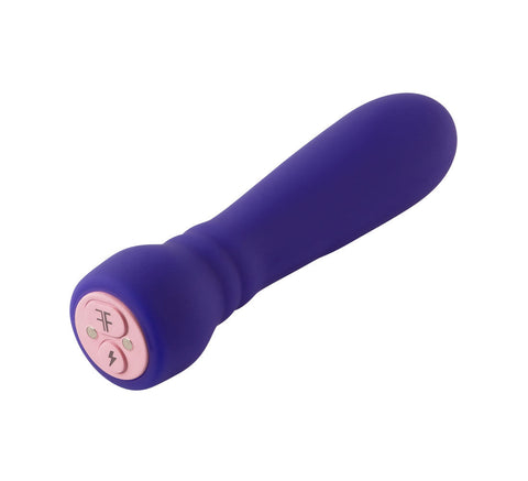 Femme Funn Booster Bullet Vibrator Light Blue With 20 Modes Purple BULLETS