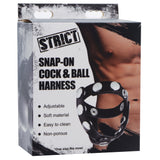 Strict Adult Toys Black Snap-On Cock And Ball Harness 848518023858