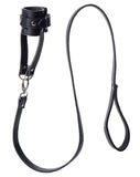 Strict Adult Toys Black Strict Ball Stretcher With Leash 848518025890