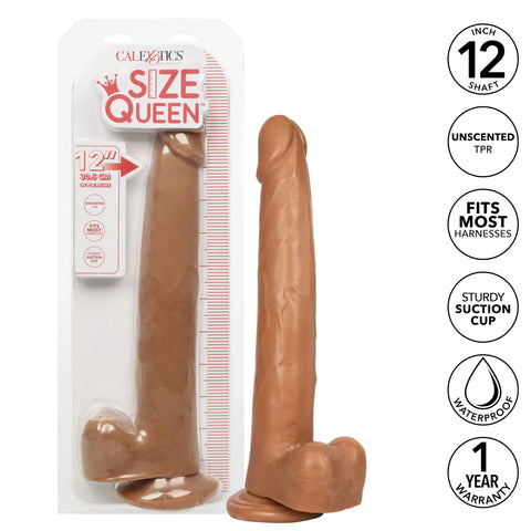 Size Queen 12 Inch Realistic Dildo – Firm 30.5 Cm Dildo > Dildos > Large Dildos