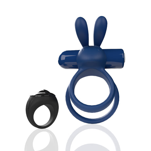 Screaming O Remote Controlled Ohare XL Vibrating Ring Blue – Targeted Deep Rumbling Vibrations Cock Rings Vibrating