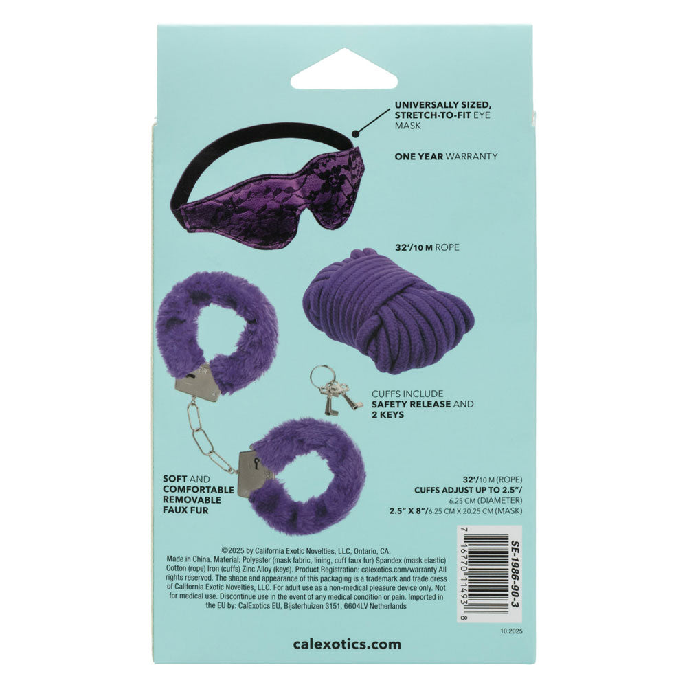 Pleasure Kits Indulgent Collection (Purple) – Luxury Restraint Kit > Bondage Gear > Restraints