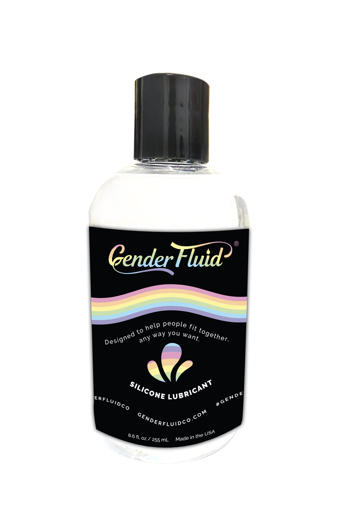 Gender Fluid Silicone Lubricant 8 Fl Oz Long-Lasting Glide Default Title Silicone Lubricant