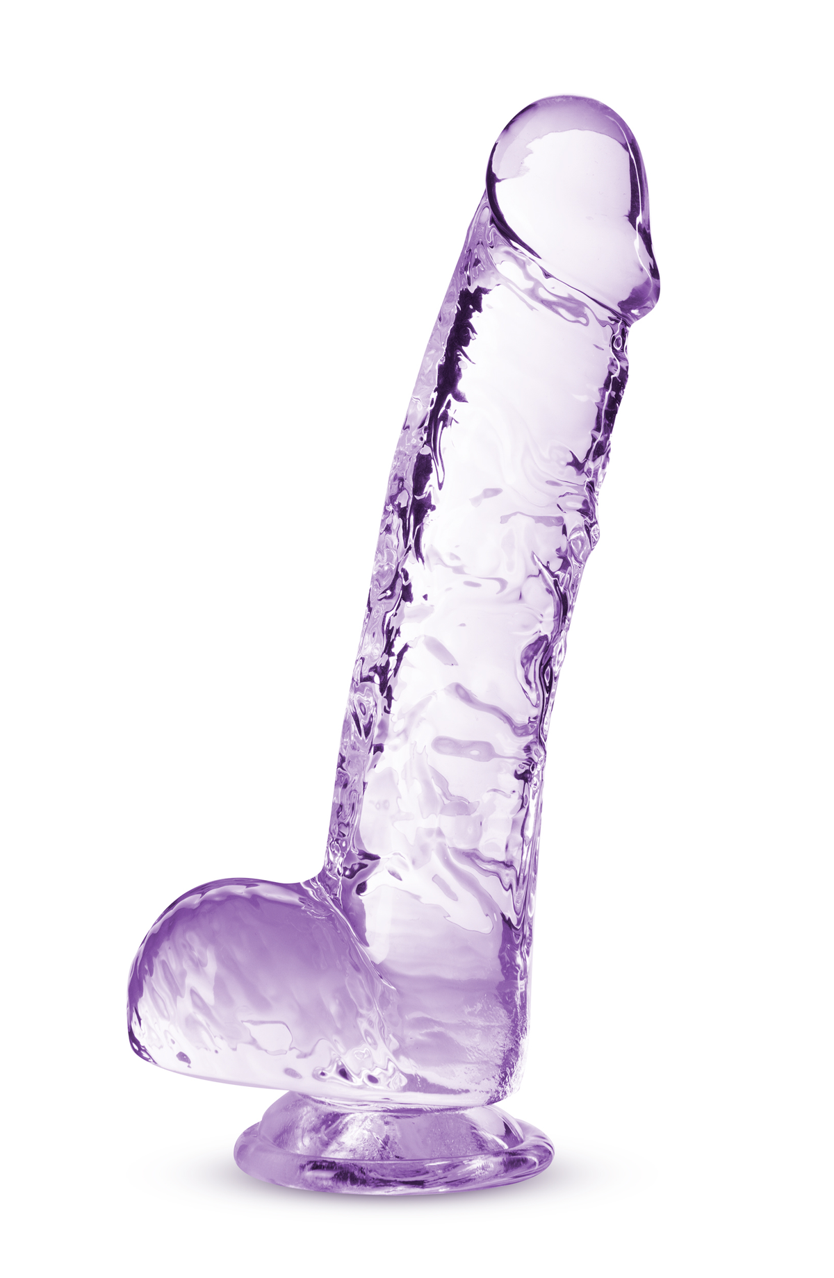 Naturally Yours Crystaline Amethyst – 6 Inch Suction Cup Dildo Purple > Dildos > Realistic Dildos