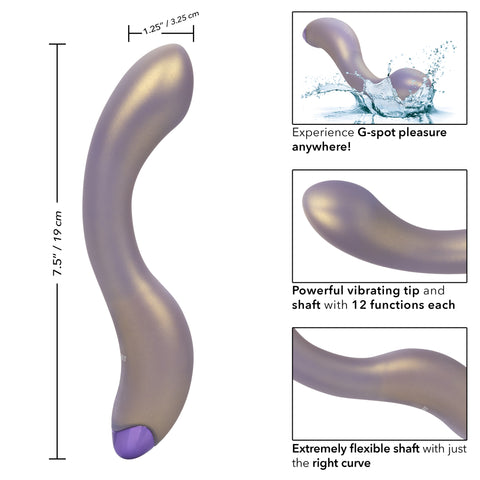G-Love G-Wand Curved Adult Intimacy Massager with Dual Action Vibrators