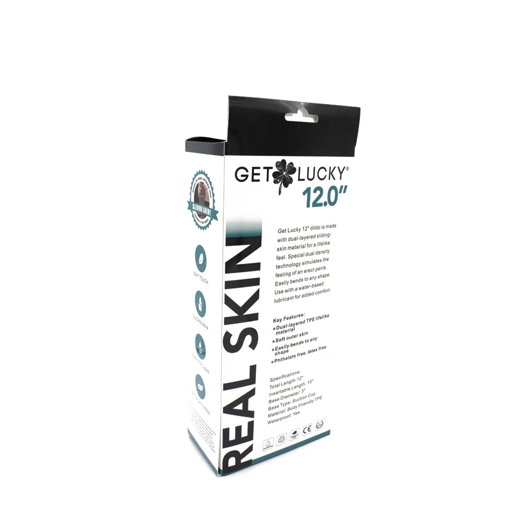 Real Skin 12 Inch Dual Layer Light Brown – Lifelike Dual Density Dildo > Dildos > Oversized Toys