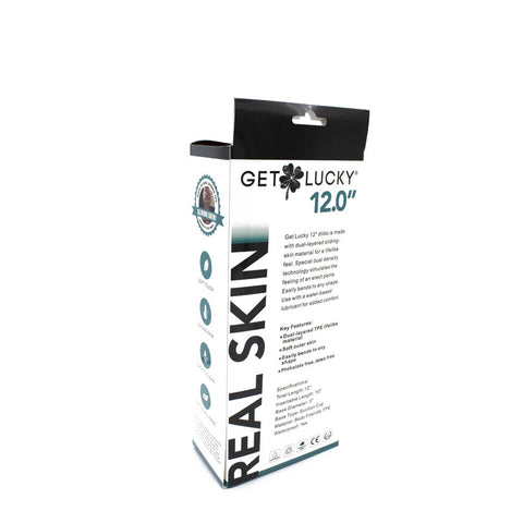 Real Skin 12 Inch Dual Layer Light Brown – Lifelike Dual Density Dildo Brown > Dildos > Large Dildos