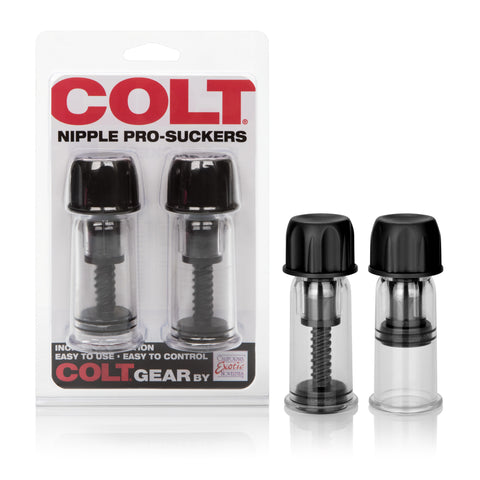 Colt Nipple Pro-Suckers Adjustable Black Pleasure Devices Nipple Suckers