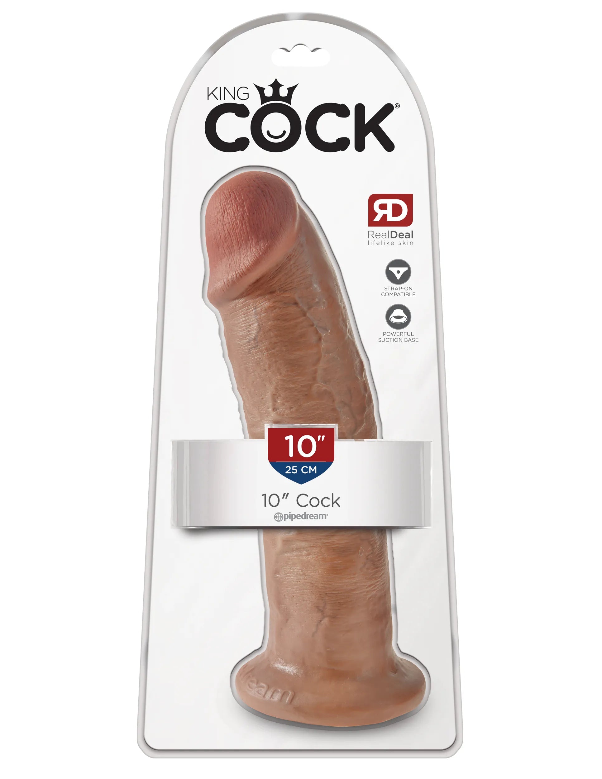 Pipedream King Cock 10 Inch Suction Sensation Dildo > Dildos > Large Dildos