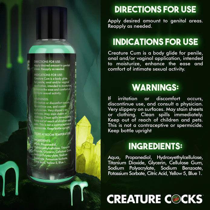 Creature Cum Blue Water-Based Personal Lubricant 8oz Bottle Speciality Lubricants