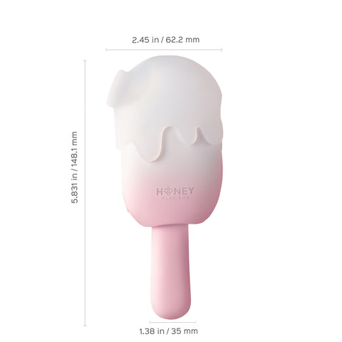 Bite Me Pink Cream Pop Clitoral Stimulator Vibrator Toy Suction Stimulator