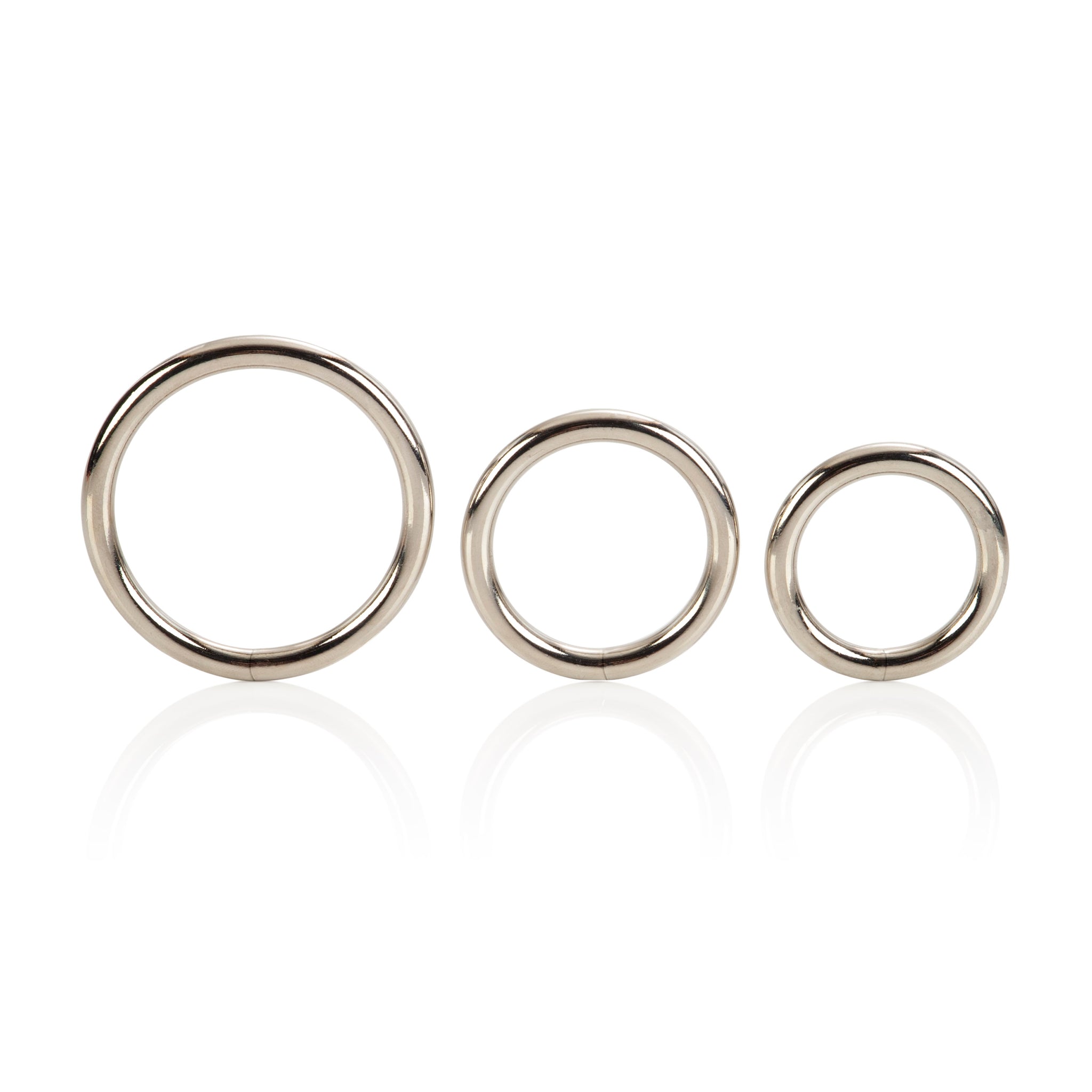 3 Piece Silver Ring Set – Cock Ring Set 3.25cm - 5cm > Cock Ring > Metal