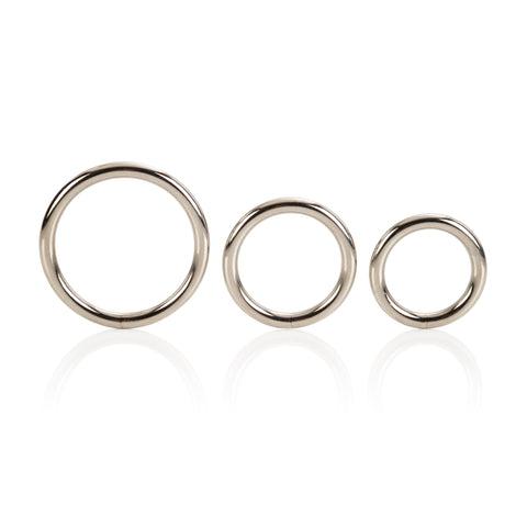 3 Piece Silver Ring Set COCK RING Set