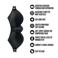 Temptasia Ardor- Blindfold - Black > Bondage Gear > Blindfolds