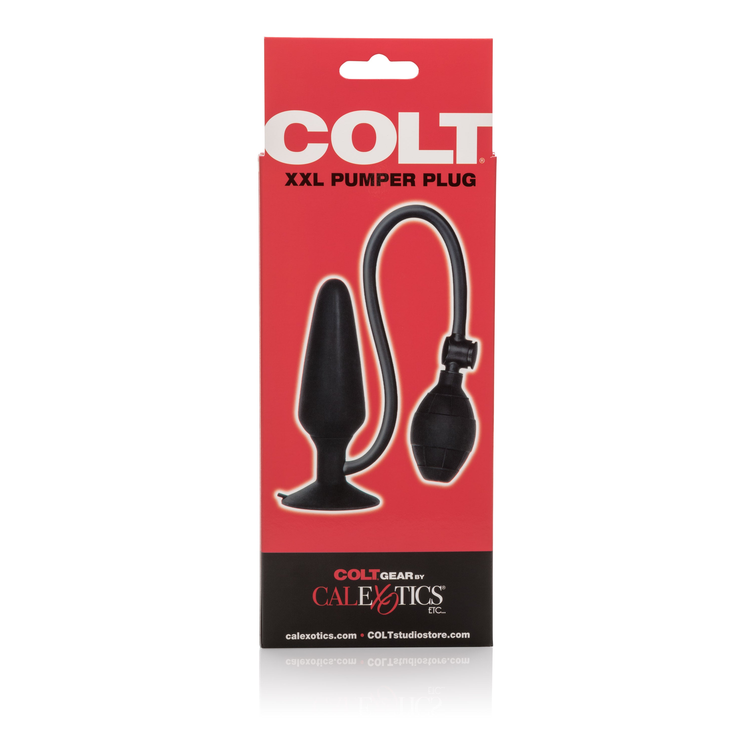 Colt XXL Pumper Plug Black Silicone Inflatable Anal Plug with Squeeze Bulb and Quick Release Valve > Anal Range > Anal Inflatables