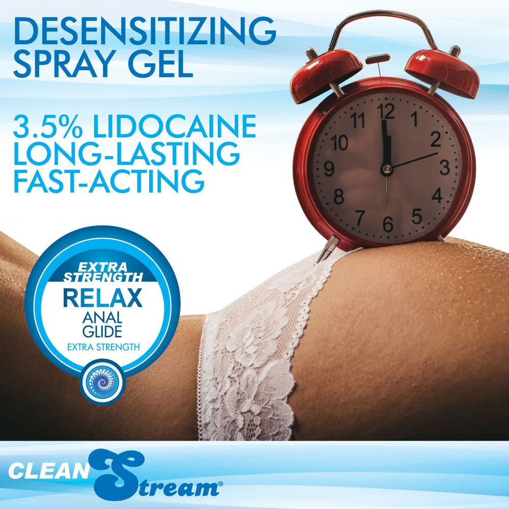 CleanStream Relax Desensitising Lubricant with Nozzle Tip 118ml Bottle > Lube > Anal