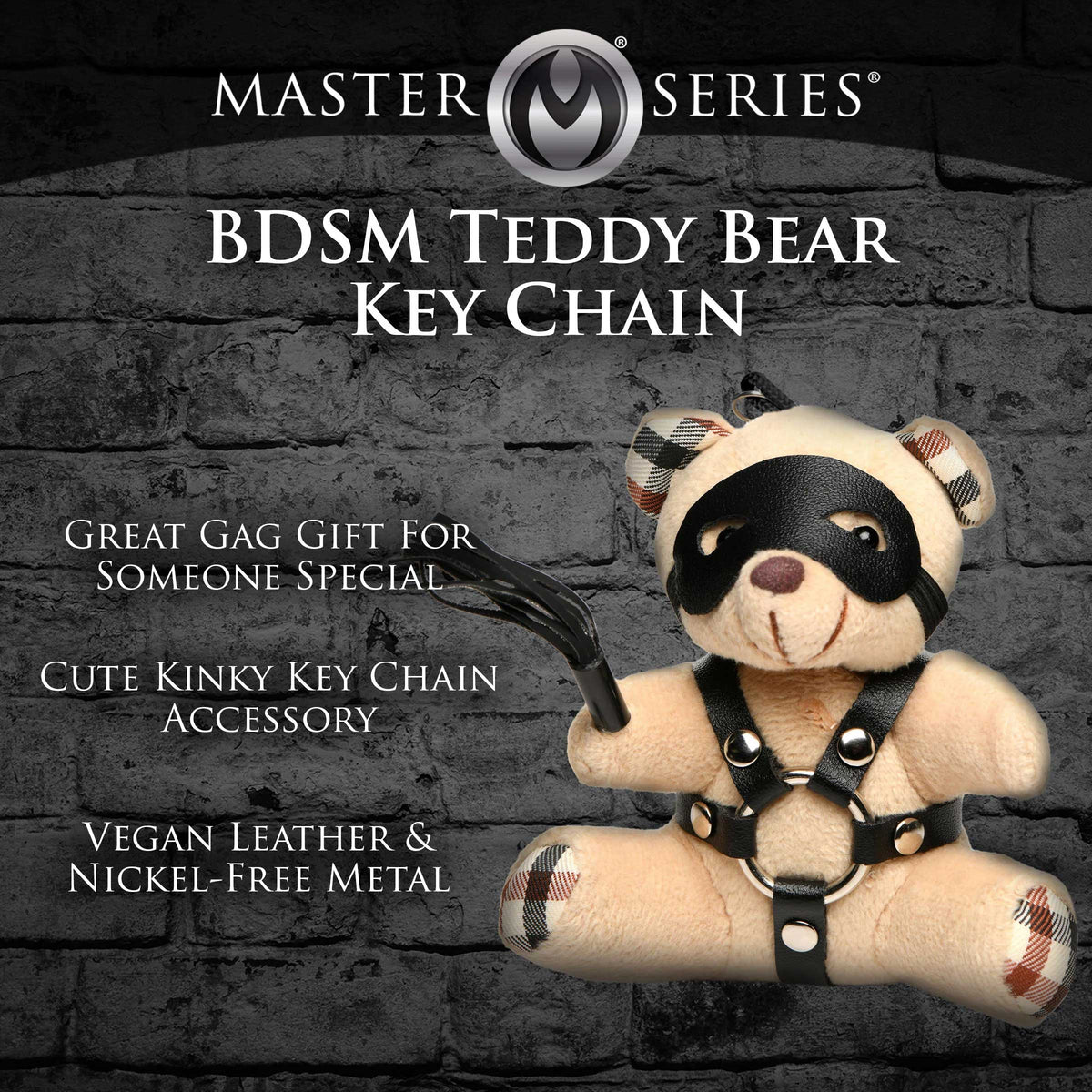 Master Series BDSM Teddy Bear Keychain Default Title > Novelties > Gag Gifts