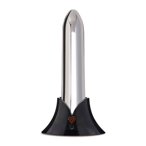 Nu Sensuelle Point Bullet Vibrator in Purple for Intimate Use Silver BULLETS