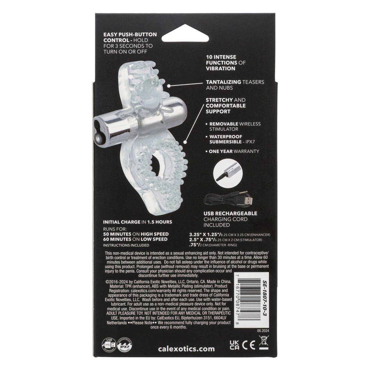 Wireless Passion Enhancer Clear Toy > Cock Ring > Vibrating