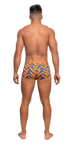 Male Power Pride Fest Mini Short Boxer Briefs Medium Size Fit Mens Trunks